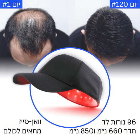 כובע טיפול באור אדום לשיער